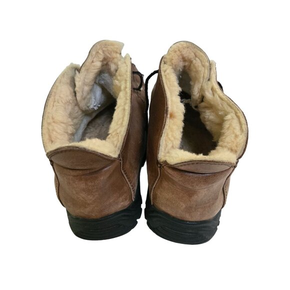 Ugg 5480 Tan Leather Shearling Lined Vibram Sole Gore Tex Chukka Boots Size 12 - Picture 4 of 9